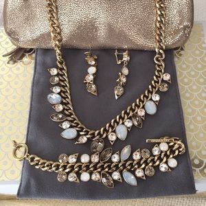 Givenchy Set. Necklace, bracelet, earrings. EUC.